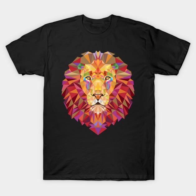 Geometric Lion T-Shirt by EsotericExposal